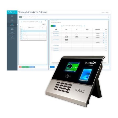 Acroprint Acroprint Propunch Bundle Time & Attendance Web Software + Fingerprint Terminal 01-0289-000